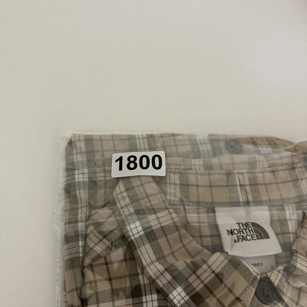 The North Face Mens Small Button Down Shirt Plaid Long Sleeve Casual‎ Hiking